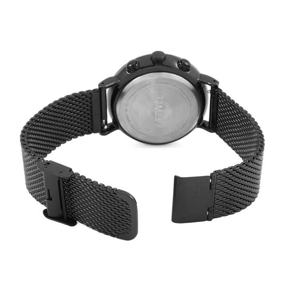 Men's Timex Weekender Fairfield Chronograph Black Mesh Steel Watch – Watch  Galleries Ltd.